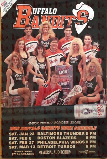 Major Indoor Lacrosse League Poster (1993)