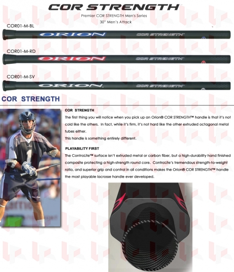 Orion Cor Strength Lacrosse Shaft
